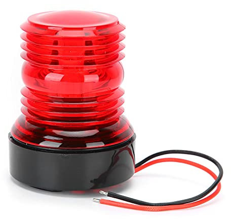 EBTOOLS 12V Red Navigation Light - For Marine Boat Yacht 12V Boat Navigation 12V Light 360 Led Navigation Lights For Boats Boat 12V Navigation Lights Signal Light Led Boat Light