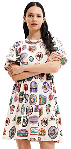 Desigual Women's Vest_Stamps, 9019 Tutti Fruti Casual Dress, Material Finishes, L