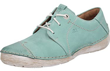 Josef Seibel Damen Low-Top Sneaker Fergey 20,Weite G (Normal),Wechselfußbett,Laufschuhe,schnürschuhe,schnürer,Grün (Mint-Kombi),36 EU