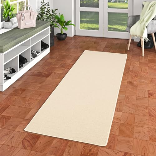 Snapstyle Natur Teppich Läufer Wolle Berber Wollweiss Creme in 9 Größen
