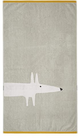 Scion Mr Fox Pebble100% Cotton Velour Towels (Hand Towel: 50cm x 90cm)
