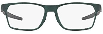Oakley Herren Ox8174f Hex Jector Low Bridge Fit Rechteckige verschreibungspflichtige Brillenrahmen, Dunkles mattes Silber/Blaues Farbwechsel/Demo-Linse, 54 mm