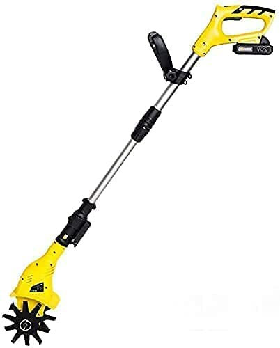 Samnuerly Akku-Elektro-Gartenfräse, Grubber & Rotavator, Lithium-Ionen-Akkupack 20-V-Fräse