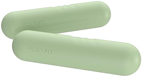 Polyfit Hantelstangen für Frauen - 2er Set (1,5 kg | 2,9 kg Paar) - Hantelset für Gehen, Yoga, Tanz, Barre, Pilates, Cardio, Aerobic - Salbei