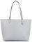 Princely London Shopper Lena Grau – Stilvolle Mittelgroße Schultertasche aus Hochwertigem Veganem Leder für Damen, Perfekt für Alltag, Arbeit & Freizeit