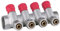 AQUA HEATING Warmwasserverteiler Wasserverteiler Warmwasser Trinkwasser Heizung Industrie Wasseranschluss-Verteiler 1 Zoll x 16 mm PEX 4 Kreise