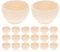 EXCEART 20Pcs DIY Unfinished Wood Bowls for Crafts, Mini Decorative Wooden Bowls for Home DéCor and Personalization