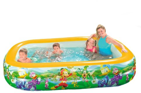 Piscina Gonfiabile Grande 778L per Bambini 3+ Anni - Decorazione Animata, Ideale per Spiaggia e Giardino, in Vinile, 262x175x51cm, Multicolor