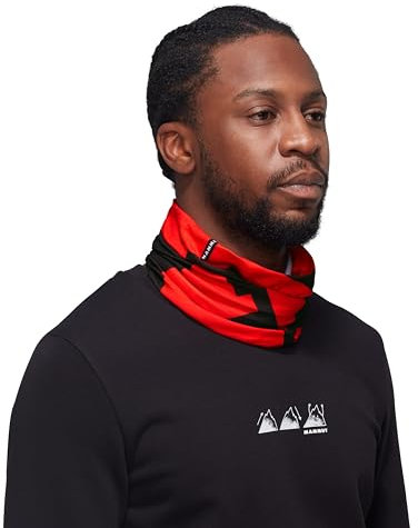 Mammut Unisex Halstuch mit Logo, Mammut Rot-Schwarz, Einheitsgröße