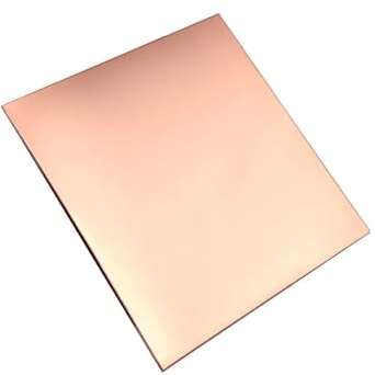 placa de metal Hoja de cobre T2 espesor corte de placa de cobre marco CNC modelo molde DIY almohadilla de construcción cobre mecánica (Size : 1mm, Color : 300x300mm)