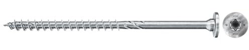Fischer - Vis de charpente PowerFast FPF II ST25P 5,0x50 revêtement zingué, Filetage partiel, tête fraisée Plate avec Empreinte Torx T25 / Boîte de 200