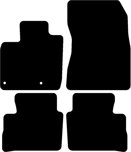 Kovvar Fußmatten passend für Nissan Qashqai J12 2021-2025 Passend zur Ausführung: J12 | Mild-Hybrid | Qualität: Premium