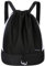 RYACO Drawstring Bags Drawstring Gym Bag Water-Resistant Sports Backpack, String Sackpack with Shoes Compartment Insided Separation Bag for Gym Sport School Swimming Beach