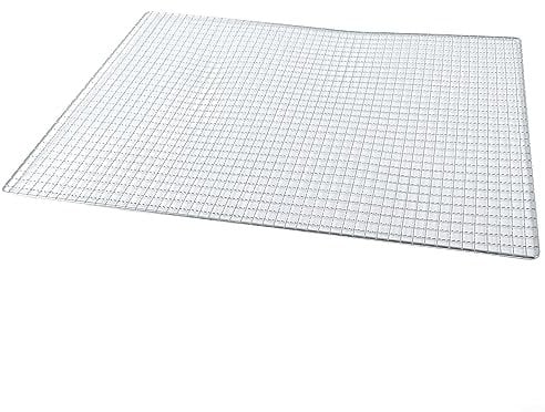 Griglia di raffreddamento, griglia in carbonio per barbecue, utensili da barbecue, griglia in acciaio inox (60 x 40 cm)