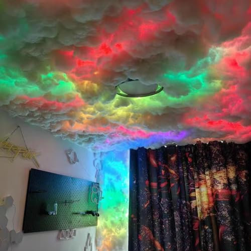 Lampada Gaming Nuvola Di Tuono, Nuvole Led, Soffitto Atmosfera Decorativa Nuvole Lampadario, Led Camera Da Letto, Per Sala Da Gioco, Bar, Festa, Camera Da Letto Decorazioni Matrimonio 20m