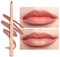OULAC Braun Lipliner Wasserfest, Drehbarer Langanhaltender Lippenkonturenstift mit Mattes Finish, Hochpigmentiert und Geschmeidig, Konturieren Sie Ihre Lippen, Vegan (L03) Naked Liner