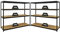PROREGAL Mega Deal | 2X Schwerlastregal Giant Elephant | HxBxT 160x180x60cm | Fachlast 200kg | Schwarz | Kellerregal, Steckregal, Garagenregal, Lagerregal