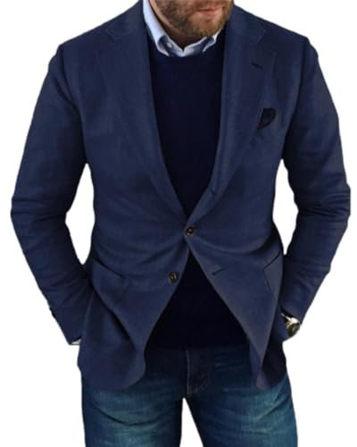 MEIMIYI Casual Jacke Herren Klassisch Slim Fit Business Longsleeve Anzug Herren Trend Gutaussehend Western Jacke Herrenall-Match Atmungsaktiv Weich Anzug Männer Herren A-10 M