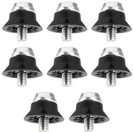 The Lord of the Tools 8 Piezas de Tacos de Fútbol con Punta de Metal para Botas de Rugby Tacos de Plástico con Punta de Metal Tacos de Plástico para Botas de Fútbol Y Rugby M5 X 13 Mm