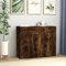 Myheimly Sideboard mit 1 Schublade 3 Türen Kommode Anrichte Schrank Beistellschrank Mehrzweckschrank Standschrank Holzwerkstoff Sideboard Räuchereiche