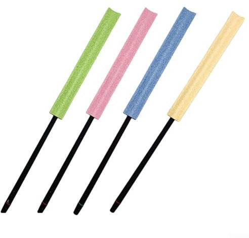 Limpiador de flauta de silicona con tela de limpieza desmontable para un mantenimiento eficaz del instrumento (verde)