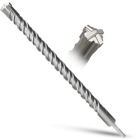 METOTY SDS Plus Bohrer 28mm×460mm，Steinbohrer,Hammerbohrer,Betonbohrer,Für Stein,Beton,Naturstein,Ziegelmauer