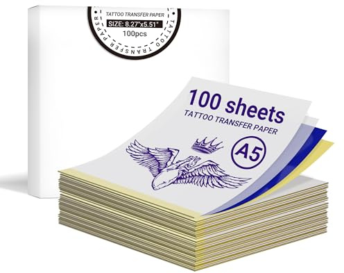 ORGBRO X8 Tattoo-Transferpapier, 4-lagiges Thermoschablonenpapier