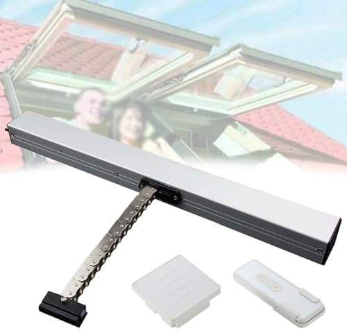 IEOWY Apri/Chiudi Finestra Elettrico, attuatore per Finestra a Catena Singola da 24 V, per lucernari e sfiatatoi da Tetto (500 mm)