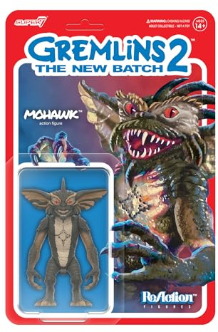 Super7 Reaction Figure Gremlins 2 Mohawk - 3.75 Gremlins Action Figure - Classic Movie Collectibles and Retro Toys