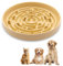 Bol Alimentation Lent pour Chien et Chat en Silicone, Gamelle Anti-Glouton Bol antidérapant Mangeoire Slow Feed Animaux, Bol d'alimentation Lente et Saine, Facile à Nettoyer