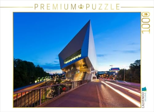 CALVENDO Puzzle Porsche Museum in Zuffenhausen | 1000 Teile Lege-Größe 64 x 48 cm Foto-Puzzle für glückliche Stunden