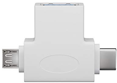 USB 3.0 SuperSpeed Adapter, Schwarz - USB 3.0-Buchse (Typ A) > USB 2.0 Micro-Stecker (Typ B)