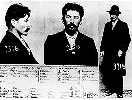 Russian Tsarist Police Mug Shot Joseph Stalin Photo Unframed Wall Art Print Poster Home Decor Premium