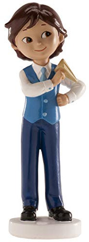 Dekora - Kommunion Deko Tortenfigur für Kommunionstorte Junge - 13 cm