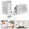 Power Dynamics BGO40, Wand Lautsprecher Boxen, Set mit Bluetooth Verstärker, 100 Watt, 2 Wege Wandlautsprecher mit Wandhalterung, Festmontage an Wand und Decke für Zuhause, Gastro, Bars - Weiß
