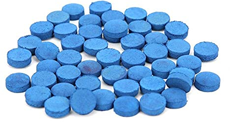Alomejor Billard Queue Tipps 50 Stück Snooker Cue Tipps Billard Pool Stick Ersatztipps Blue Pool Cues für Billard Snooker Zubehör(9mm)