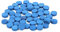 Alomejor Billard Queue Tipps 50 Stück Snooker Cue Tipps Billard Pool Stick Ersatztipps Blue Pool Cues für Billard Snooker Zubehör(9mm)