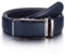 YEHMAN Ceinture sans trou en cuir avec boucle automatique à crémaillère 3.5 cm Homme (Taille 52/130 cm, J07 Marine)