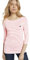 TOM TAILOR Damen Longsleeve mit Herz-Stickerei auf der Brust