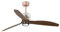 FARO BARCELONA DECO FAN LED Deckenventilator Kupfer/Holz mit DC SMART Motor (Empfänger Smart 34150 nicht enthalten)