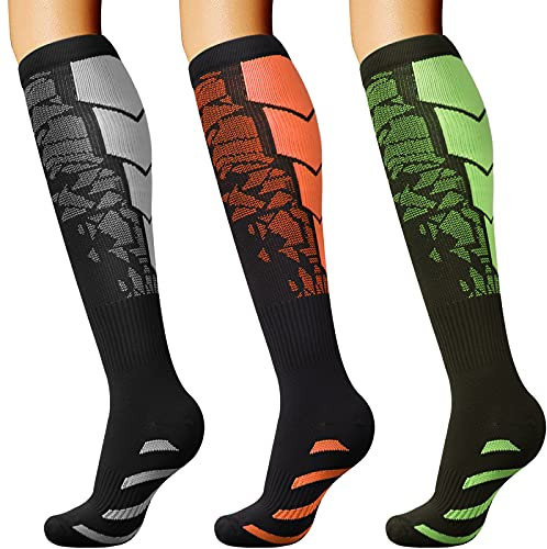 DRESHOW Calcetines de Compresión para Hombres y Mujeres Calcetines de Compresión es el Mejor para Running, Correr, Senderismo, Volar, Viajar