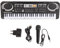 Tastiera Elettronica 61 Tasti, Multifunzione Mini Tastiera Music Giocattolo Educativo Tastiera per Pianoforte Elettrico per Principianti Ragazzi Ragazze