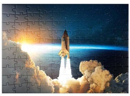 MyPuzzle Raumfähre startet in den Weltraum - Premium 100 Teile Puzzle - MyPuzzle Sonderkollektion von Puzzle Galaxy