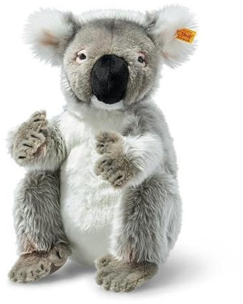 Steiff Kuscheltier Colo Koala, Süßes Stofftier mit Kunststoffaugen, Kinder, Jungen & Mädchen, Plüschtier 29 cm, Dunkelgrau, 067693