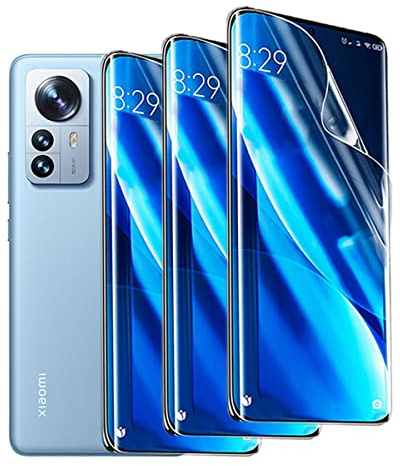 Stejnhge Protector Pantalla para Xiaomi 12 5G / Xiaomi 12X (6.28”) | 2pcs Película de Hidrogel Flexible de TPU, Pantalla Curva Película Protectora, Fácil instalación, Sin Burbujas