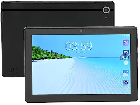 8 Zoll Android 10 Tablet, 4G LTE Tablet für Kinder, Octa Core CPU, 6GB RAM 128GB ROM, FHD Touchscreen, 5MP+8MP Kamera, 2,4G/5G WLAN, Bluetooth, Dual SIM Steckplatz, 6000 MAh (Schwarz)
