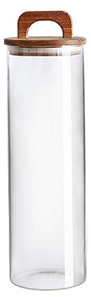 Petal Glass Jar Sealed Tea Jar Food Grade Large Capacity Sugar Jar Striped Storage Jar Round Glass Jar 28117 (2150ML)