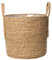 ABOOFAN Seagrass Flower Pot Basket 25cm Woven Planter Basket Rustic Farmhouse Plant Pot with Liner Indoor House Flowerpot Cover for Boho Home Decor