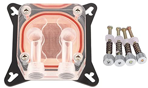 Egujiwa Waterblock GPU-Wasserblock 9×9×3 Computer-GPU-Wasserkühler Kühlblock Kupferbasis Pom-Abdeckung mit Wasserweg