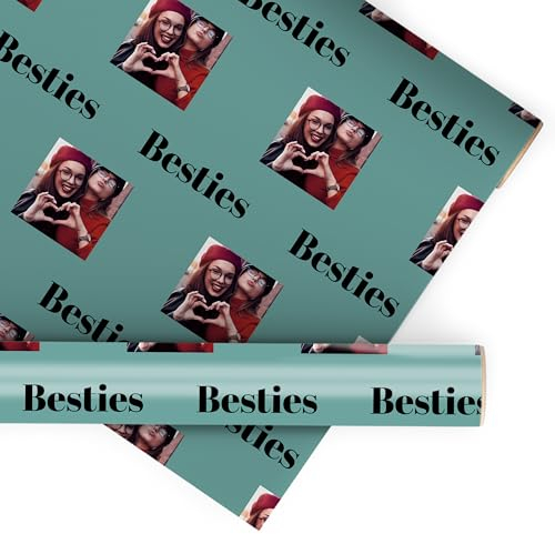 wandmotiv24 Geschenkpapier personalisiert, 100 x 140cm, 1.4 qm, Foto und Text anpassen, Fotogeschenk, Geschenk für Freunde und Familie M0036